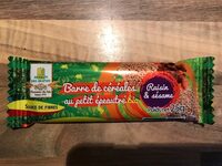 Barre de cereales au petit epautre bio (raisins et sesame)