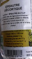 Epeautre décortiqué