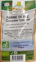Farine de blé complete T150