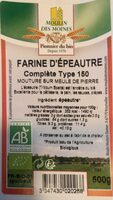Farine d’épeautre Complète type 150