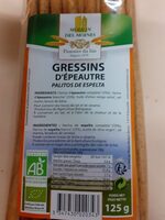 Gressins d'épeautre