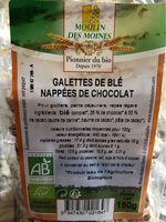 Galettes de blés nappées de chocolat