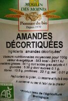 Amandes décortiquées