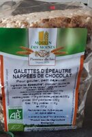 Galette d'épeautre nappé de chocolat
