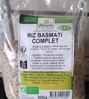 Riz Basmati Complet