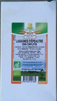 Lasagnes d'Épeautre T150