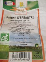 Farine Epeautre Demi-complète type 110
