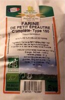 Farine de petit épeautre complète Type 150