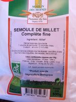 Semoule de millet