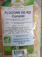 Flocons de riz complet