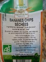 Banane chips séchées