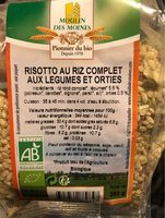 Risotto au riz compler aux légumes et orties