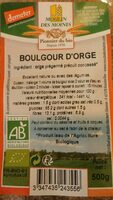 Boulgour d'orge
