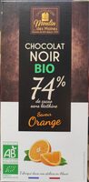 Chocolat noir saveur orange 74%