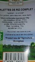 Galettes de riz complet