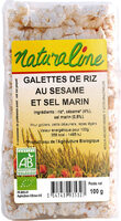 Galette de riz sésame et sel marin bio