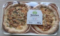 Quiches cabillaud et poireau