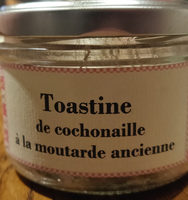 Toastine de cochonaille à la moutarde ancienne
