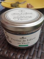Terrine de lièvre au thym