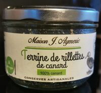 Terrine de rillettes de canard