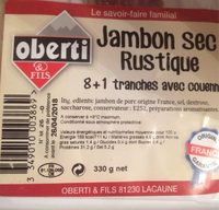 Jambon sec rustique