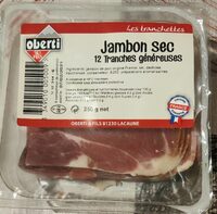 Jambon sec 12 tranches généreuses