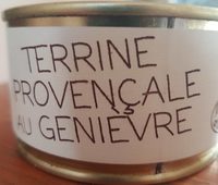 Terrine provençale au genièvre