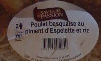 Poulet basquaise au piment d’espelette et riz