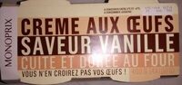 Crèmes aux œufs saveur vanille