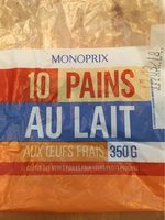 10 Pains au lait aux œufs frais