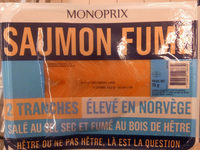 Saumon Atlantique, fumé au bois de hêtre et salé au sel sec