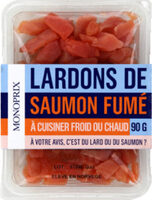 Lardons de saumon fumés