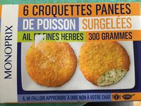 Croquettes panées de poisson