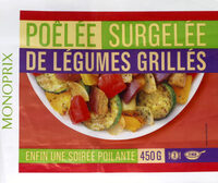 Poêlée de légumes grillés, surgelés
