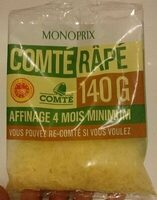 Comté râpé affinage 4 mois minimum