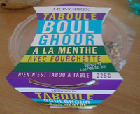 Taboulé Boulghour à la Menthe