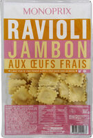 Ravioli jambon aux oeufs frais