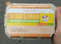 Œufs frais de poules élevées en plein air