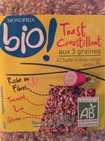 Toast Croustillant aux 3 graines
