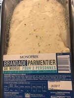 Brandade parmentier de morue