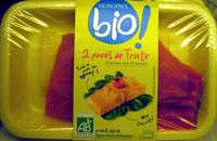 2 pavés de Truite Bio