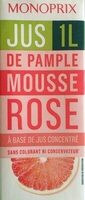Jus de pamplemousse rose à base de jus concentré