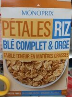 Pétales Riz blé complet & orge