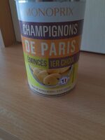 Champignons de paris eminces