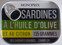 Sardines à l'Huile d'Olive et au Citron