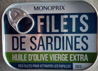 Filets de sardines à l'huile d'olive vierge extra