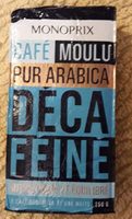 Café moulu pur arabica, décaféiné, authentique et équilibré