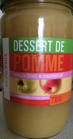 Dessert de pomme sans colorant ni conservateur