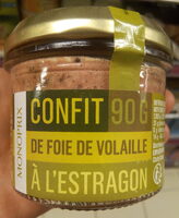 Confit de foie de volaille à l'estragon