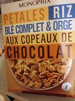 Pétales riz & blé complet aux copeaux de chocolat
